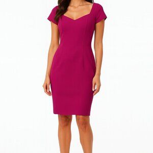 Donna Ricco Deep Fuchsia Cutout Sheath Dress Women’s SIZE 12